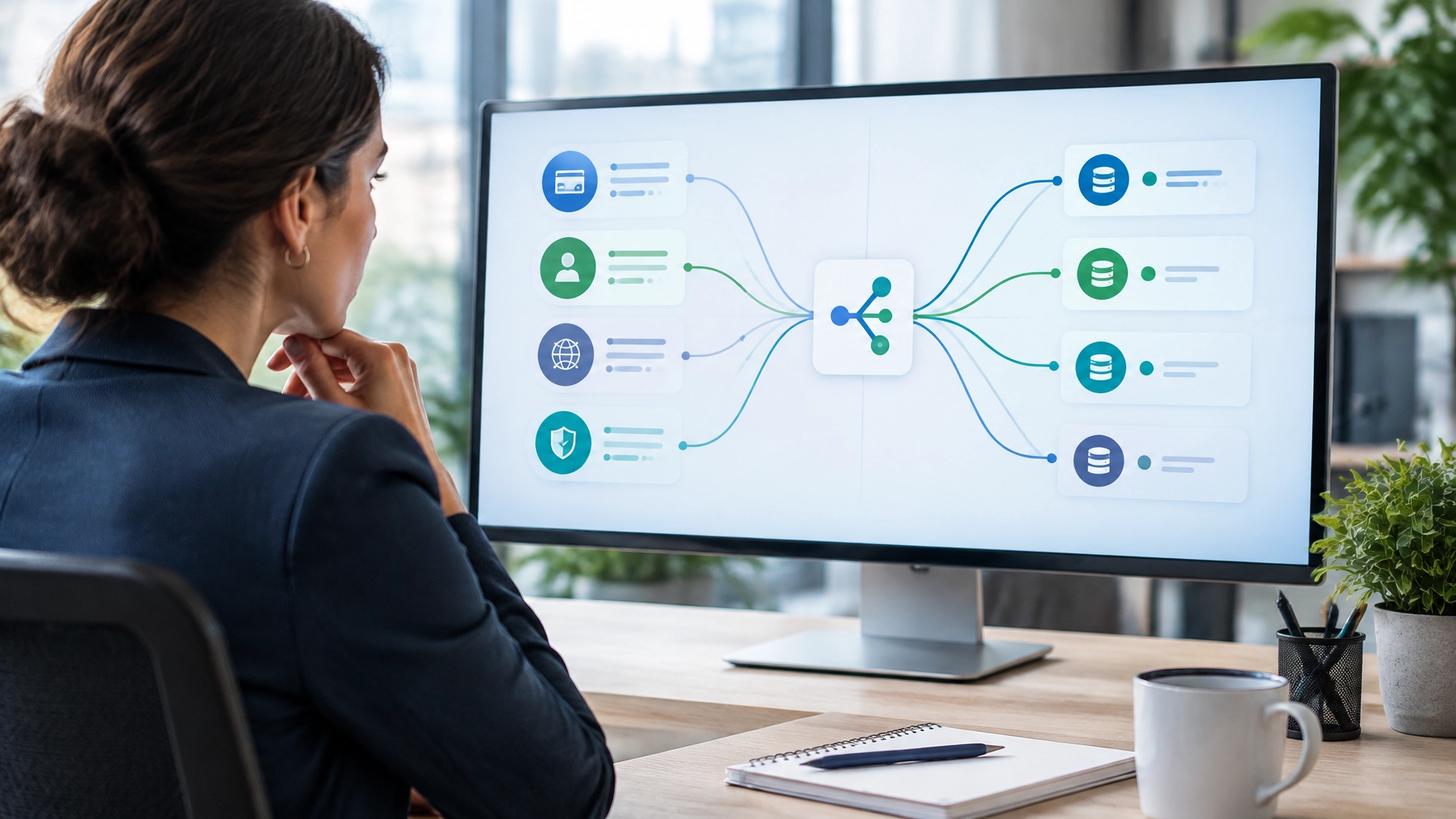 A payment operations professional reviewing transaction signals and provider routes