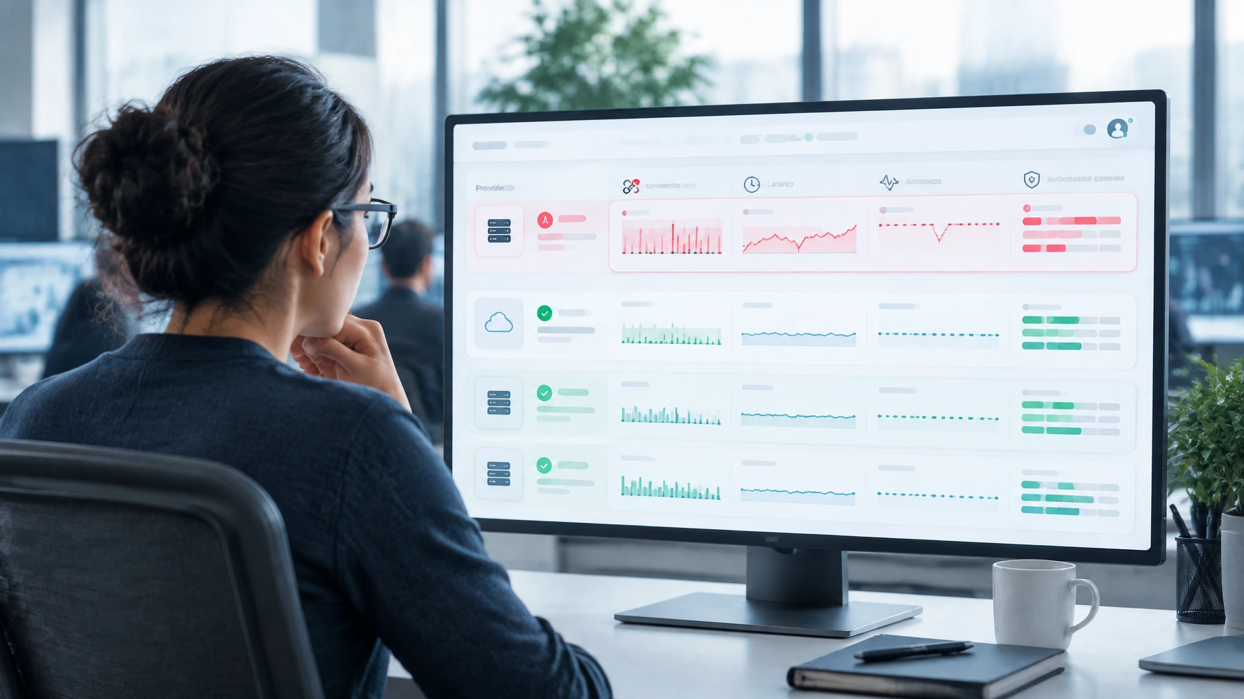 Payments operations professional monitoring technical health and transaction signals